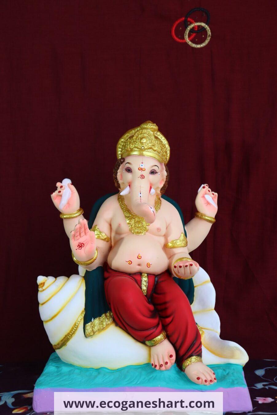 Big Sankh 22” Ganesha Idols